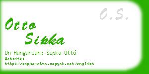 otto sipka business card