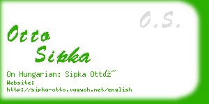 otto sipka business card